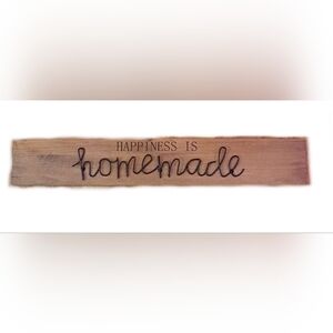 Charming Brown Wall Art Sign - Happiness is Homemade